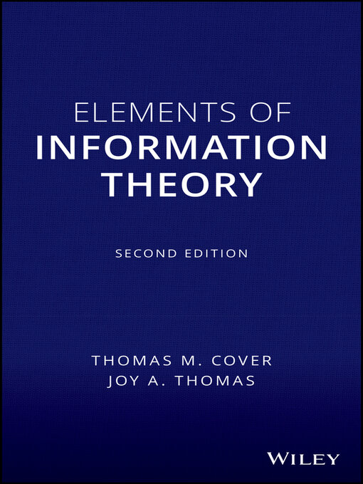 Cover image for Elements of Information Theory